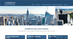 Desktop Screenshot of garrisonrealtyfinance.com